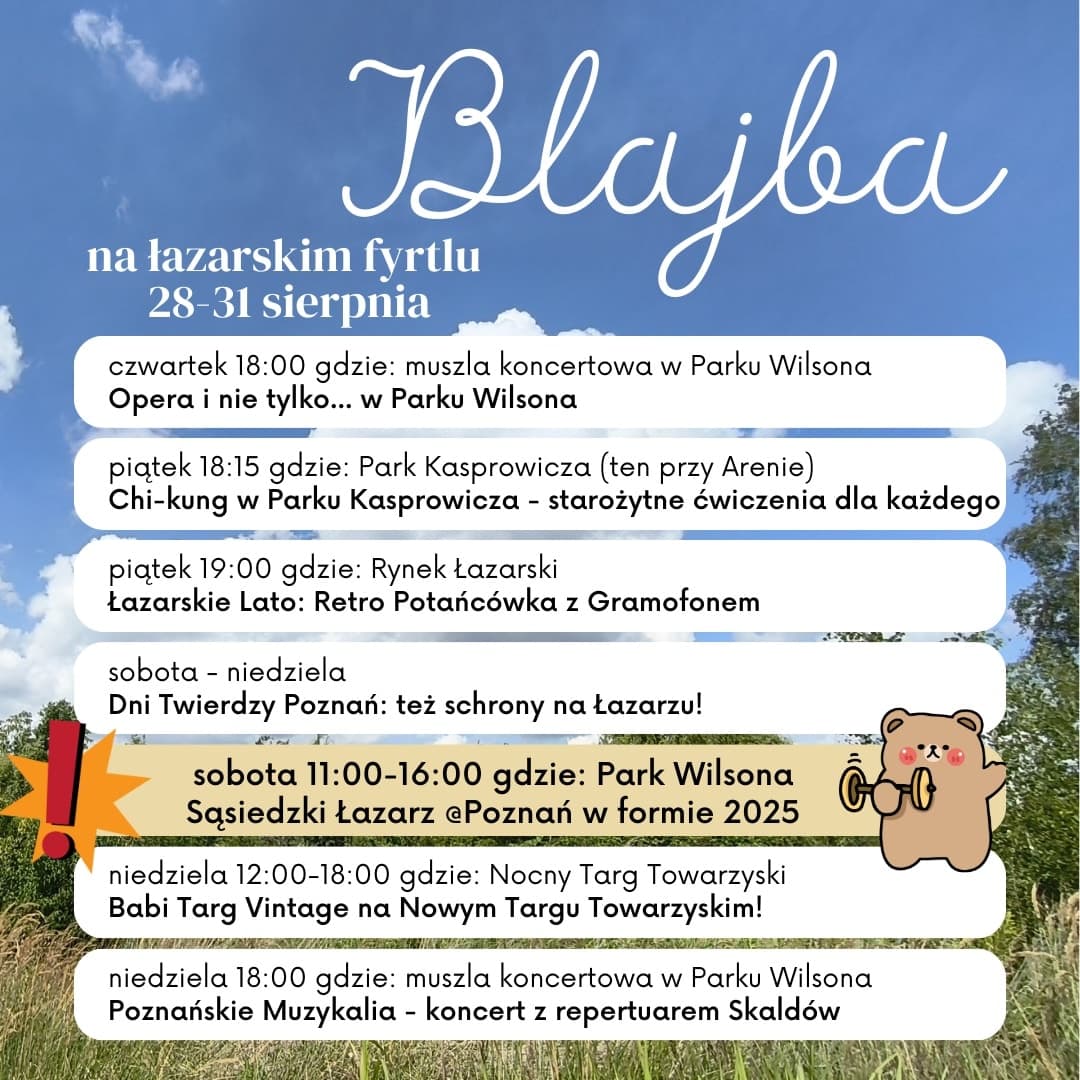 Blajba – spotkanie mieszkańców na Łazarzu